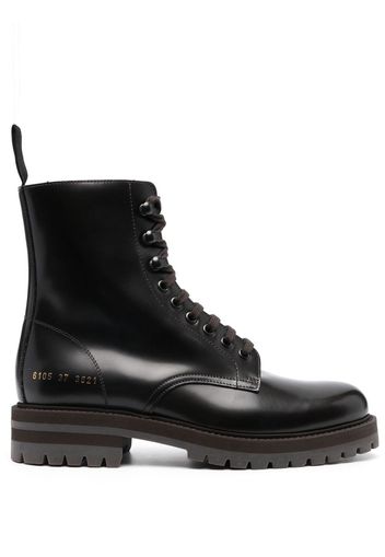 Common Projects Combat lace-up ankle boots - Marrone