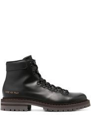 Common Projects lace-up leather ankle boots - Nero