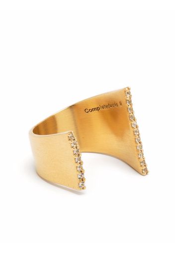 Completedworks Anello decorato con cristalli - Oro