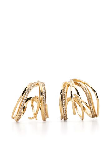 Completedworks gem-embellished hoop earrings - Oro