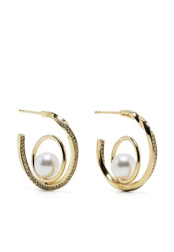 Completedworks gold vermeil-plated pearl and topaz earrings - Oro