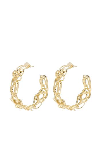 Completedworks squiggle hoop earrings - Oro