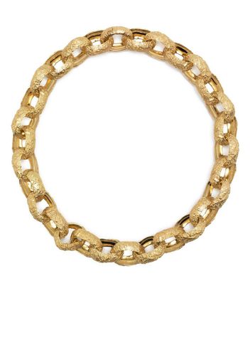 Completedworks crinkled chain-link necklace - Oro