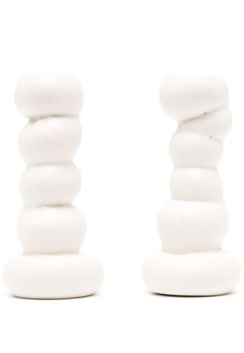 Completedworks sculpted candlesticks (set of 2) - Bianco