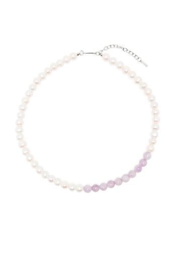 Completedworks jade beaded necklace - Bianco