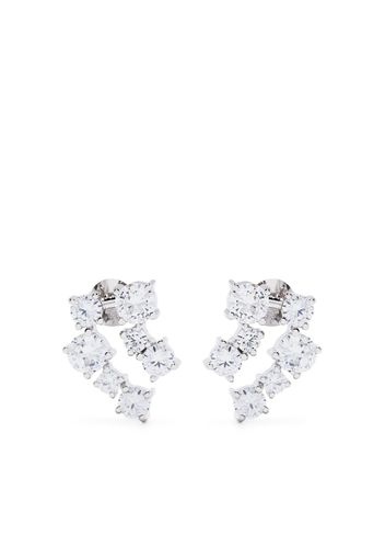 Completedworks crystal polished drop earrings - Argento