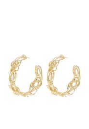 Completedworks squiggle hoop earrings - Oro