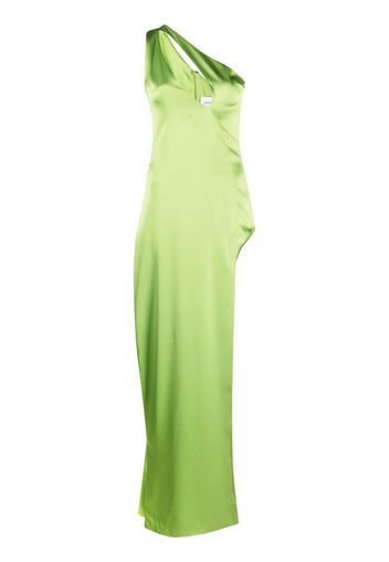 CONCEPTO Abito monospalla con cut-out - Verde