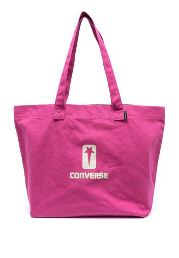 Converse logo-print canvas tote bag - Rosa