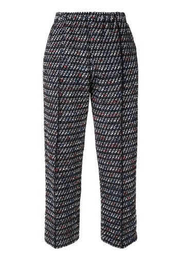 Pantaloni crop in tweed