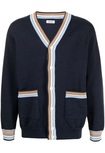 Coohem Cardigan con dettaglio a contrasto - Blu