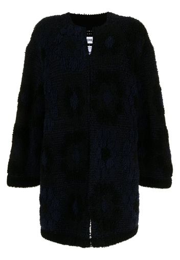 Coohem Cappotto con motivo jacquard - Blu