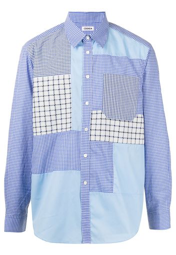 Coohem Camicia con design patchwork - Blu