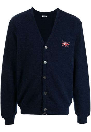 Coohem Cardigan con bandiera UK - Blu