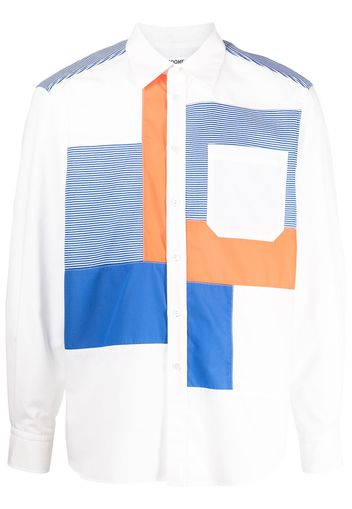 Coohem Camicia con design patchwork - Blu