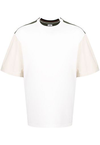 Coohem T-shirt con righe laterali - Bianco