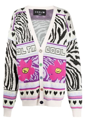 COOL T.M Cardigan con ricamo - Multicolore