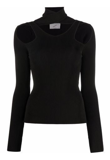 Coperni cutout-detail knitted top - Nero