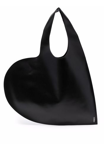 Coperni heart-shape leather tote bag - Nero