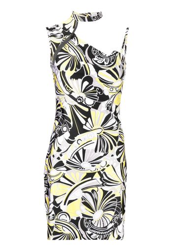 Coperni abstract-print cut-out dress - Nero