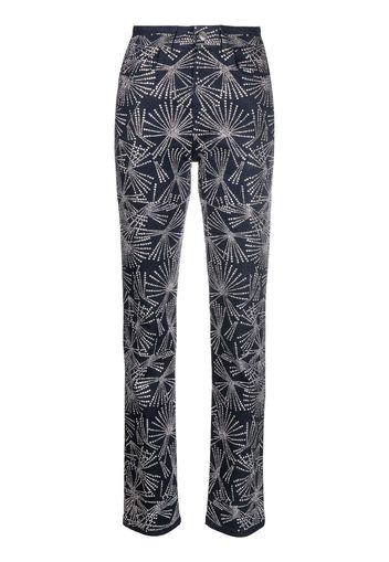 Coperni crystal-embellished straight-leg trousers - Blu