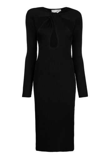 Coperni cut-out detail midi dress - Nero