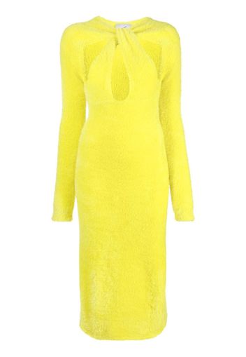 Coperni Abito a maniche lunghe con cut-out - Giallo