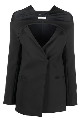 Coperni cut-out gathered blazer - Nero