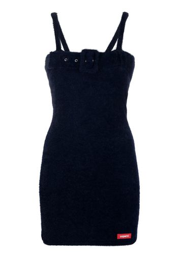 Coperni belt strap knitted minidress - Blu