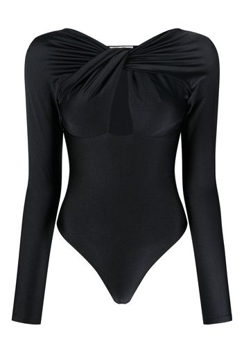 Coperni twist-detail keyhole-neck bodysuit - Nero