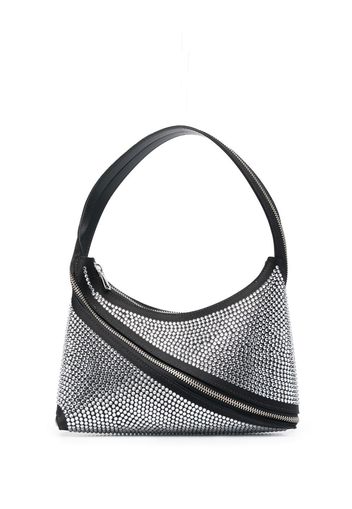 Coperni crystal-embellished baguette bag - Argento