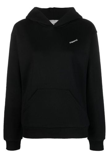 Coperni logo-print cotton hoodie - Nero