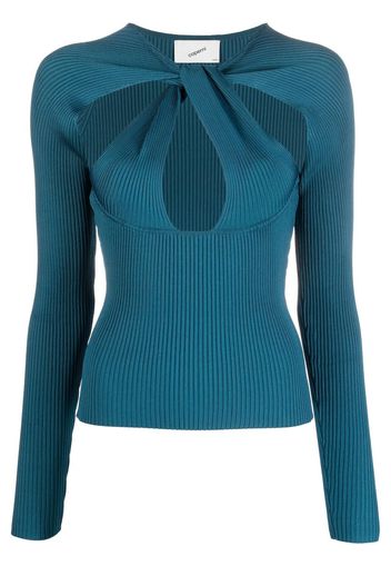 Coperni Top con dettaglio cut-out - Blu