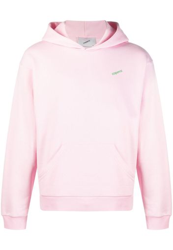 Coperni logo-print jersey hoodie - Rosa