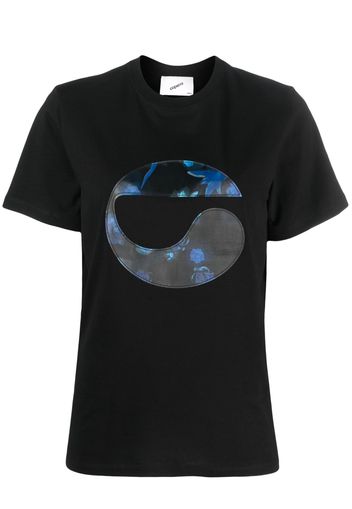 Coperni flower-print logo T-shirt - Nero