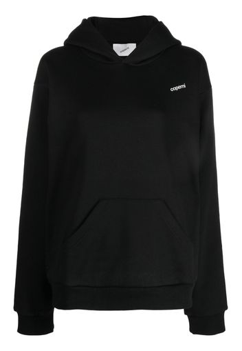 Coperni logo-print long-sleeved hoodie - Nero