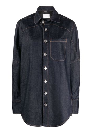 Coperni Camicia Moto denim oversize - Blu