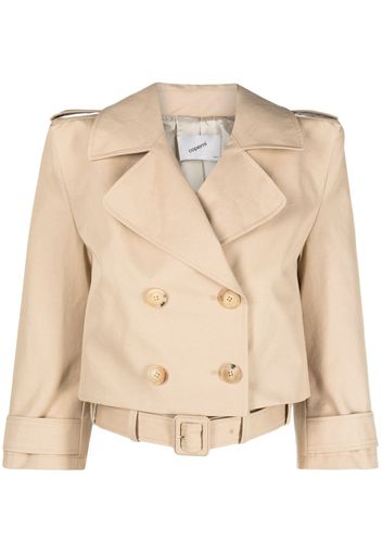 Coperni cropped trench jacket - Toni neutri