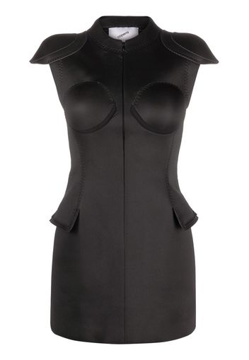 Coperni Cup structured minidress - Marrone