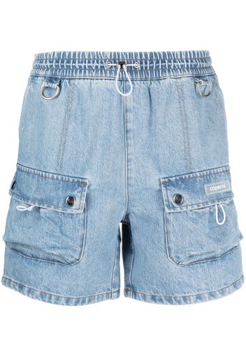 Coperni denim cargo shorts - Blu