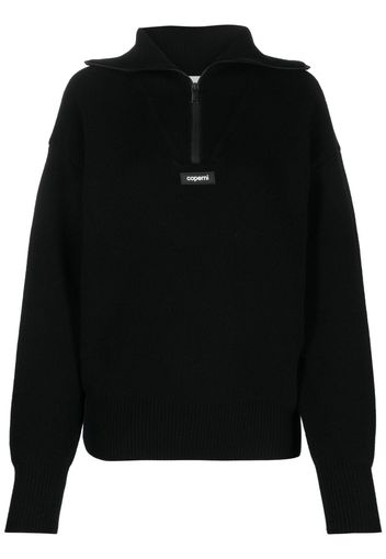 Coperni Maglione con mezza zip - Nero