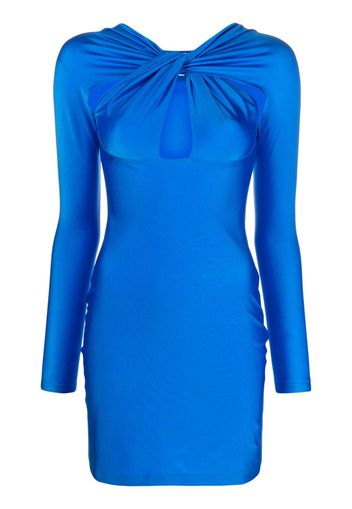 Coperni twisted cut-out minidress - Blu