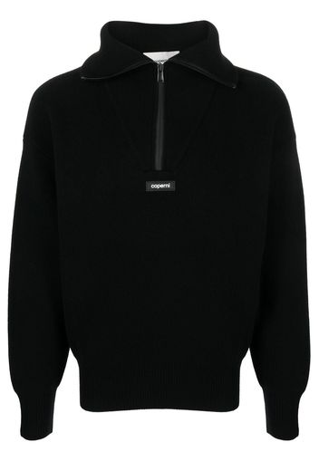 Coperni Boxy half-zip sweatshirt - Nero