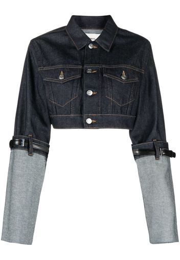 Coperni Giacca denim crop - Blu