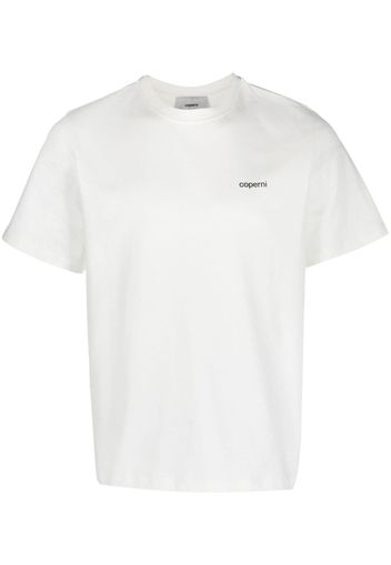 Coperni logo-print cotton T-shirt - Bianco