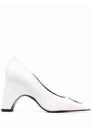 Coperni logo-plaque detail pumps - Bianco