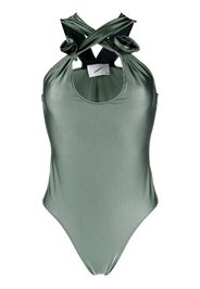 Coperni crossover flower-detail bodysuit - Verde