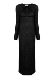 Coperni cut-out knitted maxi dress - Nero