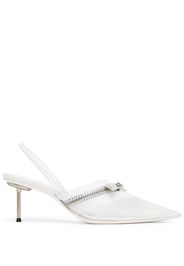 Coperni Zip slingback pumps - Bianco