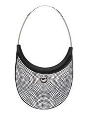 Coperni crystal-embellished curved shoulder bag - Nero